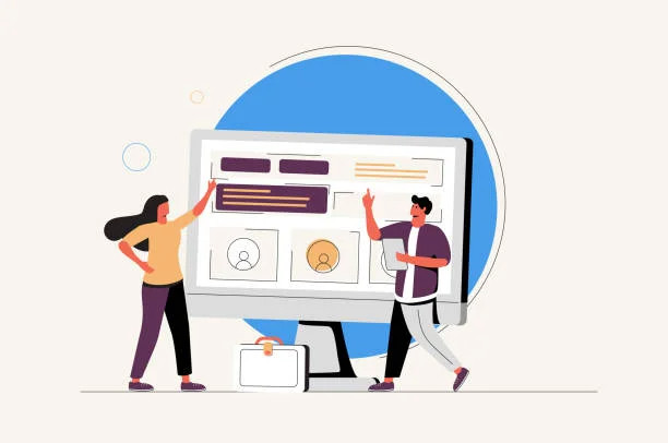 corporate website website kit official company website business vector