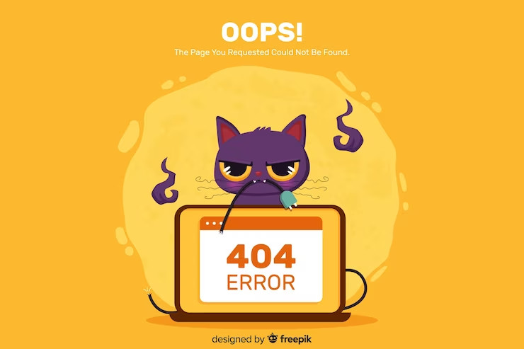 error concept landing page