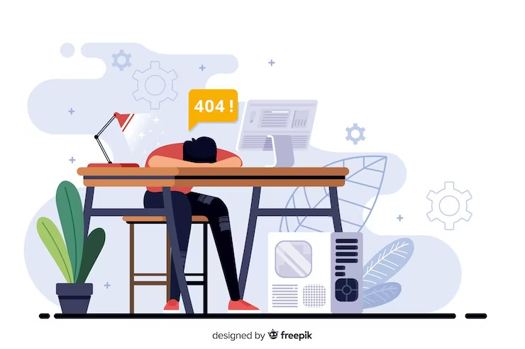 error concept landing page