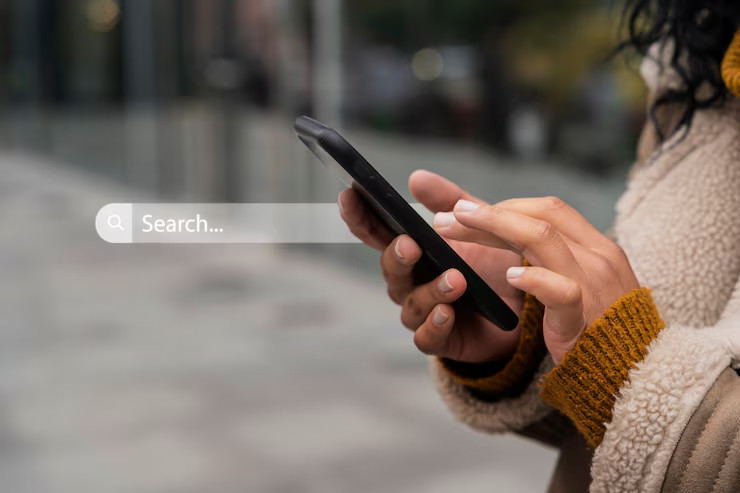 homepage concept with search