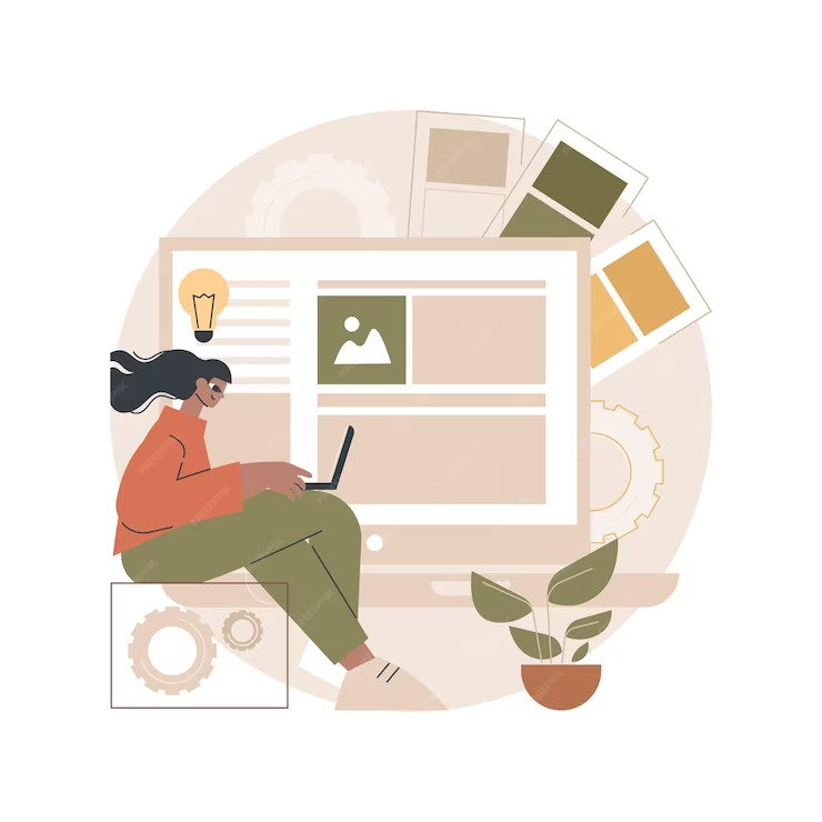 interface design abstract illustration