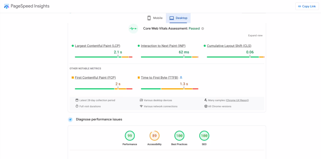 Optimize for Performance and Speed screenshot
