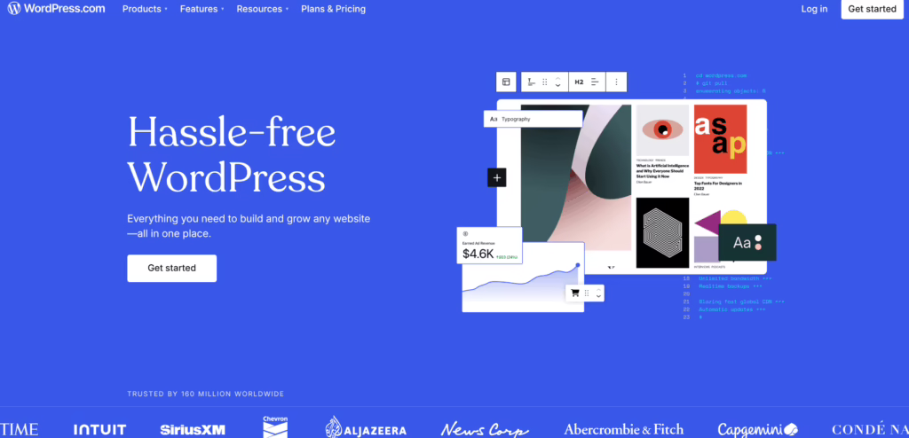 WordPress screenshot